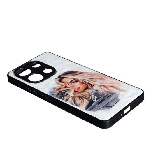 Накладка Prisma Ladies New для Xiaomi Redmi Note 13 (4G) Girl in a hoodie