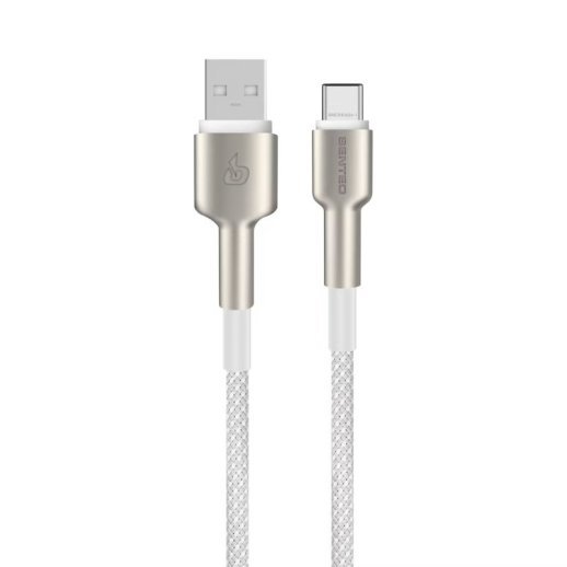 USB Cable Senteo SM-03 3A  Iron Series braided USB-A to USB-C 1M