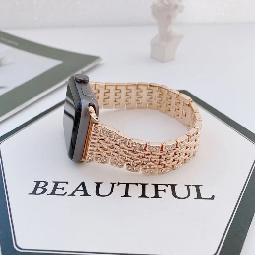 Ремінець металевий 7-LINE Metal СТРАЗ APPLE WATCH 42мм | 44мм | 45мм | 49мм №3