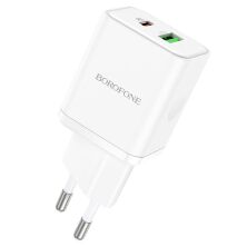 Мережевий зарядний пристрій BOROFONE BN7 PD20W+QC3.0 charger(EU)