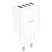 Мережевий зарядний пристрій HOCO C102A QC3.0 28.5W USB×4, білий