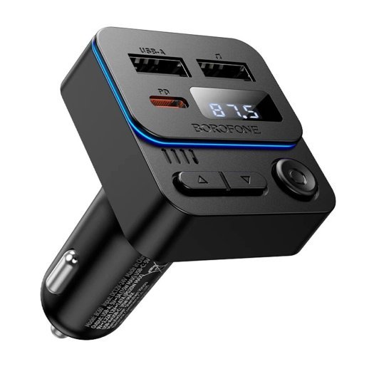 FM Модулятор BOROFONE BC60 Bluetooth / гучномовець, чорний