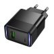 Мережевий зарядний пристрій HOCO CS111A Lounge single-port 22.5W multi-protocol charger, чорний