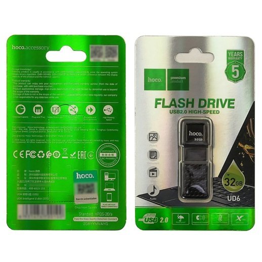 Флеш-память HOCO UD6 (USB2.0/32Gb) (черный)