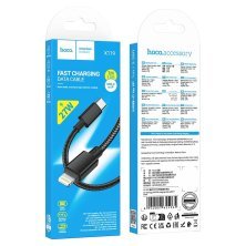 USB-C кабель HOCO X119 Type-C - Lightning, 1 метр, чорний
