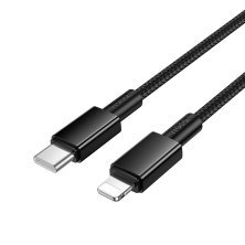 USB-C кабель HOCO X119 Type-C - Lightning, 1 метр, чорний