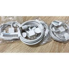 Кабель USB для iPhone USB  -  Lightning Foxconn для iPhone / iPad / iPod, 1 м, білий, кульок