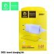 Мережевий зарядний пристрій DENMEN DC01T + CABLE USB Type-C 2.4A 1USB БІЛИЙ