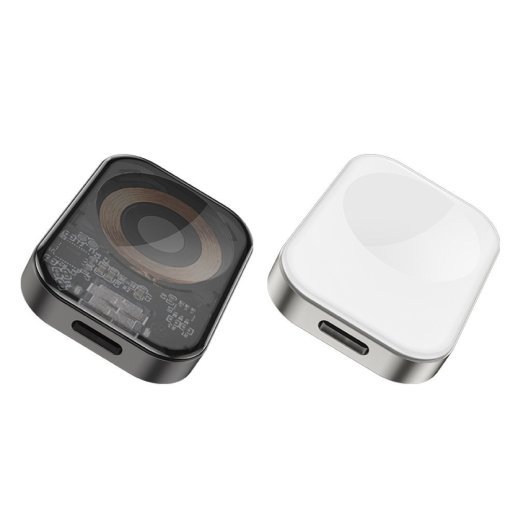 Бездротовий зарядний пристрій BOROFONE BQ25 для годинника Apple з TYPE-C роз'ємом стальний