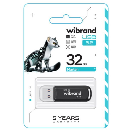 USB 3.2 Wibrand Marten 32Gb Black
