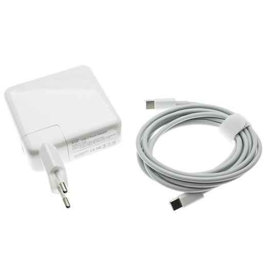 Блок живлення для MacBook APPLE AE61 Type-C PD 61W 20.3V 3A + кабель Type-C - Type-C, 2 метри