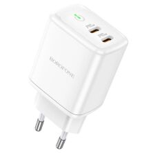 Мережевий зарядний пристрій BOROFONE BN9 Reacher PD35W dual port USB-C