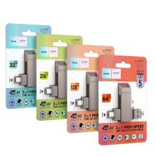 Флеш-память HOCO UD15 Type-C (USB3.2/256Gb) (серый)