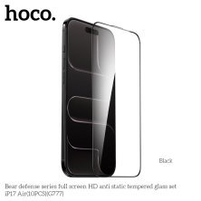 Скло антистатичне загартоване HOCO G777 Bear Defense HD для телефону APPLE iPhone 17 AIR