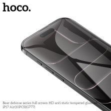 Скло антистатичне загартоване HOCO G777 Bear Defense HD для телефону APPLE iPhone 17 AIR