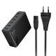 Мережевий зарядний пристрій HOCO C152A PD 70W 5*TYPE-C + QC3.0, чорний