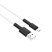 USB кабель BOROFONE BX31 Soft silicone charging data USB - micro USB, білий