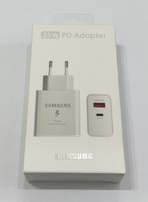 Мережевий Зарядний Пристрій Samsung S22 35W PD USB & USB-C and Cable USB-C Білий