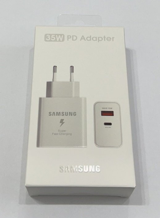 Мережевий Зарядний Пристрій Samsung S22 35W PD USB & USB-C and Cable USB-C Білий
