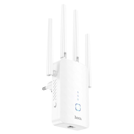 Wi-Fi репітер HOCO HI35 WiFi 4, білий