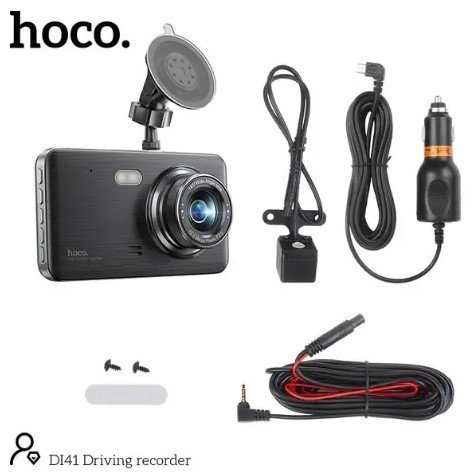 Автомобільний відеореєстратор HOCO DI41, ЧОРНИЙ