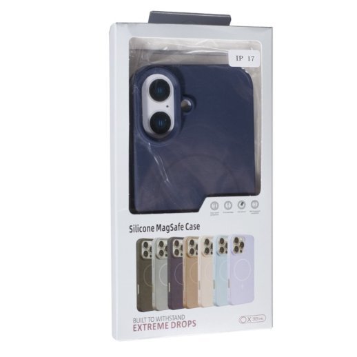 Силіконовий чохолНакладка Color (With Magnit) для Apple iPhone 17 Dark Blue