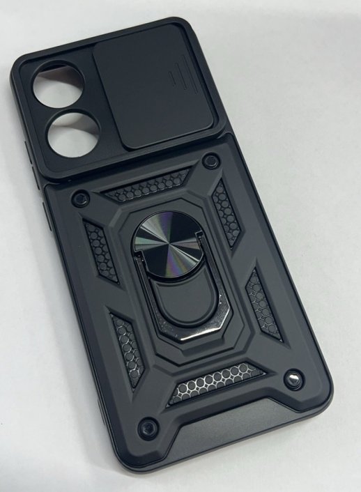 Armor Case With Curtain for Oppo A78 4G Dark Blue