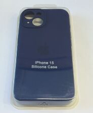 Чехол Silicone Case Copy Apple iPhone 15 Square Midnight Blue, 17