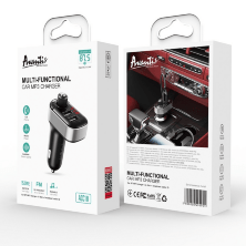 Автомобильный FM Модулятор Avantis ACC10 Smart Bluetooth MP3 3.1A Black