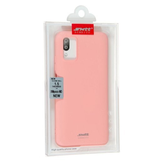 Силікон Case SMTT (AA) для Xiaomi Poco M3 / Redmi 9T Pink