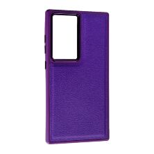 Накладка Leather Case для Samsung S24 Ultra Violet