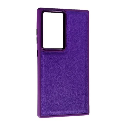 Накладка Leather Case для Samsung S24 Ultra Violet
