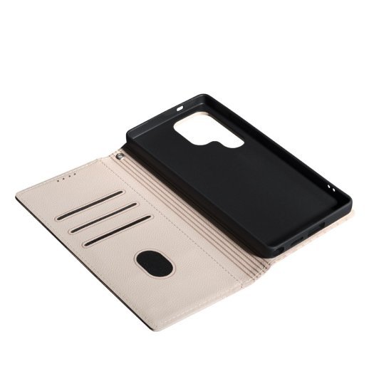 Книга Deluxe для Samsung S25 Ultra Pink Sand