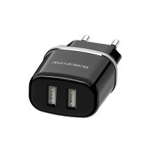 Мережевий зарядний пристрій BOROFONE BA25A Outstanding dual USB 2.1A