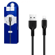 USB Cable Hoco X20 Flash Lightning 1m Black