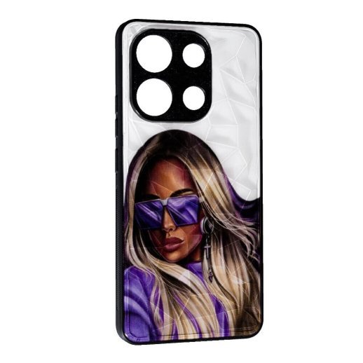 Накладка Prisma Ladies New для Xiaomi Redmi Note 13 (4G) Purple glasses