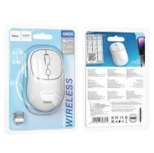 Мишка бездротова HOCO GM25 Royal dual-mode, space white
