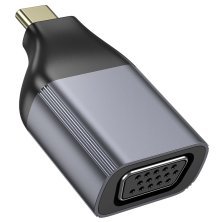 Перехідник HOCO UA34 Type-C - VGA, сірий