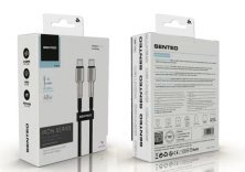 USB Cable Senteo SM-03 60W  Iron Series braided USB-C to USB-C 1M