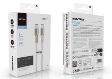 USB Cable Senteo SM-03 60W  Iron Series braided USB-C to USB-C 1M