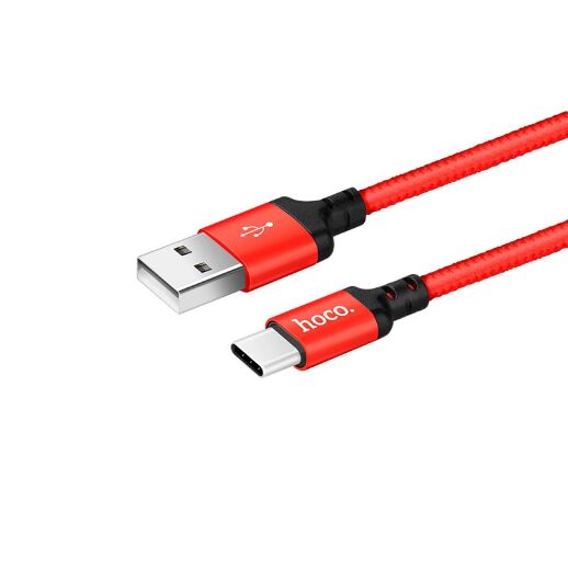 USB кабель HOCO X14 USB - Type-C, 1 метр, червоний