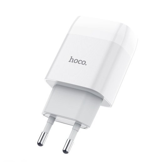 Мережевий зарядний пристрій HOCO C72A USB 2.1A, білий