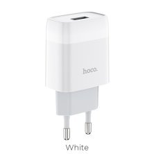 Мережевий зарядний пристрій HOCO C72A USB 2.1A, білий