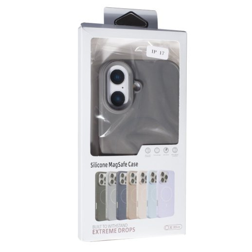 Силіконовий чохолНакладка Color (With Magnit) для Apple iPhone 17 Grey