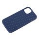 Накладка Шкіра Плетіння для Apple iPhone 13/14 Blue