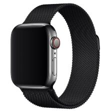 Ремінець металевий для годинника APPLE WATCH 42MM / 44MM / 45MM / 49MM Milanese Loop 2_BLACK