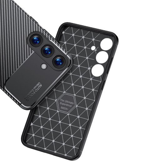Накладка Tpu Carbon для Samsung S25 Plus Black