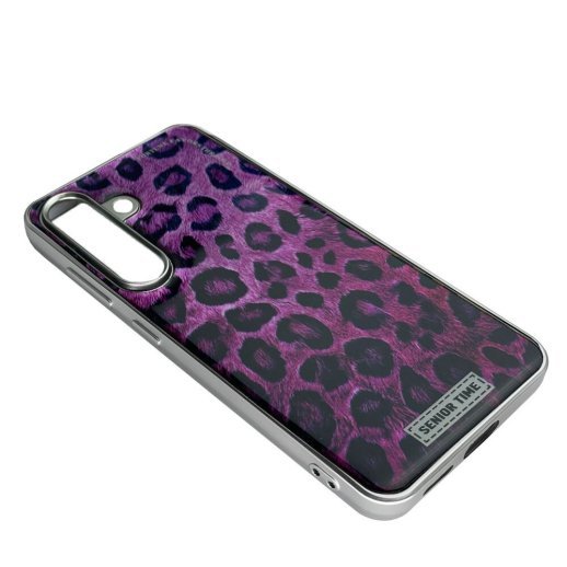 Накладка Leopard Case для Samsung S25 Violet