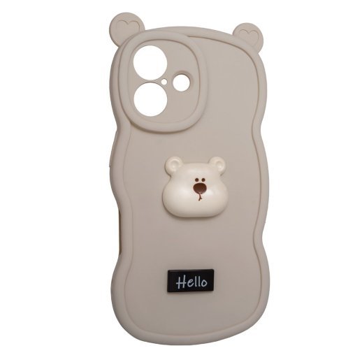 Силікон Hello Bear для Apple iPhone 16 White