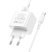 Мережевий зарядний пристрій BOROFONE BAS12A Erudite USB QC3.0 18W + кабель USB - TYPE-C, білий